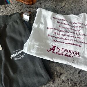 Alabama t shirt & sweat pants